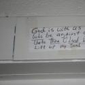 Uplifting quotes are above the entrance to every room at Ray Cook's after school program "On Our Shoulders."  Episode 12.