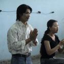 Two of the students from the theater school.